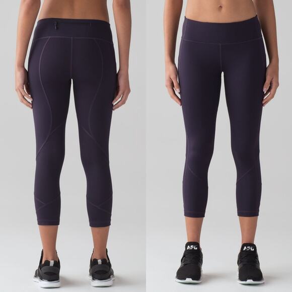 lululemon Pace Rival Crop (22") Leggings Women's Size 4 With Pockets - Picture 1 of 14